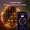 Twinkly Netzlichter, Flexibles LED-Gitter mit 260 RGB-LEDs, Lichtstreifen für Drinnen und Draußen, Kompatibel mit Alexa, Google Home, IP44, App-Steuerung, Transparentes Kabel, 1,2x1,9 m Bild 4