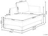 Rechtsseitige Chaiselongue SIEVOZ Stoff Hellgrau Bild 3