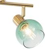 Qazqa LED Aufbaustrahler Vidro, ohne Leuchtmittel, E14, Grün, Art Deco, Stahl, 2-flammig Bild 5