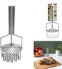 Easy Make ku6259 Kartoffelstampfer Doppelter Handbuch Edelstahl Silber 10,50 x 8,50 x 24,70 cm Bild 2