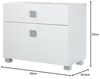 Schildmeyer 105841 Waschbeckenunterschrank, 65 x 53,5 x 32,5 cm, weiß Bild 3