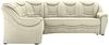 Cavadore Ecksofa Bensil mit Federkern / Polsterecke mit Bettfunktion / 265 x 94 x 215 / Lederoptik Creme Bild 3