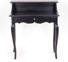 DESIGN DELIGHTS Vintage MASSIVHOLZ SEKRETÄR Napoleon | 80 x 92 x 40 cm (BxHxT), Mahagoni, Shabby Style Konsolentisch | Schreibtisch im Kolonialstil | Farbe: 09 Voodoo - schwarz Bild 3