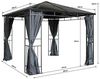 Grasekamp Hardtop Pavillon Limone 3x3 m inkl. Seitenteile Doppelstegplatten Hohlkammer Polycarbonat Bild 2