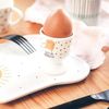Schreibkram Manufaktur Eierbecher Porzellan 5 cm H 6 cm Genieße die kleinen Dinge Bild 2