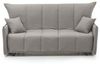 Talamo Italia - 3-Sitzer Schlafsofa Allyson, Sofa mit Trolley-Öffnung aus gepolstertem Stoff, Standardarmlehnen, 100% Made in Italy, 190 x 90 x 85 cm, Grau Bild 5