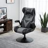 Vinsetto Schreibtischstuhl höhenverstellbarer Bürostuhl, 360° drehbar (Gamingstuhl, 1 St), für Büro, Schlafzimmer, Schwarz Bild 2