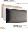 Muralo Samt Wandkissen Stoff Polsterpaneel Schlafzimmer Wohnzimmer Bett Wandpolster Bettkopfteil Lendekissen Modern Luxus Gepolstert Polster Paneel (Creme, 90x30 cm) Bild 5