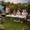 Spetebo Klapptisch XL Klapptisch weiß mit Stahlgestell wetterfest (Anzahl, 1-St, Stück), zusammenklappbar Bild 2