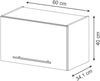 Hängeschrank Fame-Line Eiche Paneel 60 cm Flach Vicco Bild 2