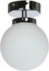Licht-Erlebnisse Deckenleuchte TOHO, ohne Leuchtmittel, Badlampe Decke Chrom Weiß E14 Kugelschirm Bild 2