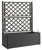 Stefanplast STF641 Blumenkasten Deluxe mit Spalier grau Bild 2