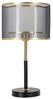 Dmora Tischlampe Bernezzo Schwarz Schirm Fassung e31 Bild 2