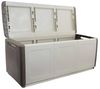 Dmora - Zele-Koffer, Mehrzwecktruhe, Aufbewahrungskoffer, Aufbewahrungsbox, 100 % Made in Italy, 138 x 53 x 57 cm, Beige und Braun Bild 5