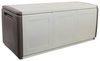 Dmora - Zele-Koffer, Mehrzwecktruhe, Aufbewahrungskoffer, Aufbewahrungsbox, 100 % Made in Italy, 138 x 53 x 57 cm, Beige und Braun Bild 2