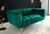 riess-ambiente 2-Sitzer NOBLESSE 165cm smaragdgrün / gold · Couch mit Bezug aus Samt, Einzelartikel 1 Teile, Federkern-Polsterung · Metall-Füße · Lounge-Sofa im Retro Design Bild 2