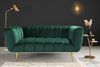 riess-ambiente 2-Sitzer NOBLESSE 165cm smaragdgrün / gold · Couch mit Bezug aus Samt, Einzelartikel 1 Teile, Federkern-Polsterung · Metall-Füße · Lounge-Sofa im Retro Design Bild 4