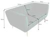 riess-ambiente 2-Sitzer NOBLESSE 165cm smaragdgrün / gold · Couch mit Bezug aus Samt, Einzelartikel 1 Teile, Federkern-Polsterung · Metall-Füße · Lounge-Sofa im Retro Design Bild 3