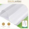 Grandekor Doppelrollo Klemmfix ohne Bohren Grün-Grau-Weiß 110x150 cm(Stoffbreite 106cm) Fenster Rollos für innen Klemmrollos Duo Rollos für Fenster ohne Bohren mit Bohren Privatschutz Zebrarollo Bild 2