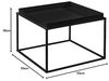 Tabletttisch Helier 2er Set Schwarz en. casa Bild 3