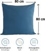 Komfortec 100% Baumwolle Kissenbezüge 2er Set 80x80 cm, Superweicher Premium Jersey Kopfkissenbezug 150 g/m², Kissenhülle, Petrolblau Bild 2