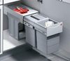 HAILO 3666821 Abfallsorter 30 (2x15) Liter TANDEM ab 30 cm Schrankbreite, hellgrau Bild 4