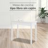 ASTIMESA Buchtyp Küchentisch, Beige, 80x40 cm bis 80x80 cm Bild 2