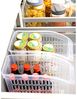 HAC24 Aufbewahrungskorb Aufbewahrungsbox Schrankkorb Regal Organizer Ordnungskorb Kunststoff (Set, 2 St), Transparent, 17,5 x 29 x 13,5 cm Bild 3