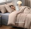 Utopia Bedding Bettwäsche 135x200 Set - Mikrofaser Bettbezug 135x200 cm + 1 Kissenbezug 80x80 cm - Beige Bild 3