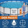 Bestway Steel Pro MAX Frame Pool Komplett-Set mit Filterpumpe Ø 488 x 122 cm , lichtgrau, rund Bild 3