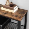 Vasagle Konsolentisch, Flurtisch mit 2 Gitterablagen, Beistelltisch, Sideboard, Wohnzimmer, Flur, 101,5 x 35 x 80 cm, schmal, Stahl, im Industrie-Design, Vintage von Songmics LNT81BX Bild 5