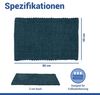 WENKO COVELO Badteppich 50 x 80 cm, Blau Bild 3