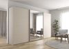 Rauch Möbel Kulmbach, Kleiderschrank mit Schwebetüren für Schlafzimmer, Kinderzimmer, Jugendzimmer, Garderobe, Flur, 3-türig, mit Spiegel, Zubehör Basic, Farbe Beige, Breite 360 cm Bild 2