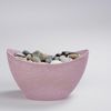 matches21 HOME & HOBBY Blumentopf Pflanzschale oval 24 cm für draussen Dekoschale alt-rosa marmoriert (1 St), Blumen-Schale als wetterfeste Friedhof-Schale Grab-Schmuck Grabschale Bild 4