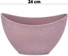 matches21 HOME & HOBBY Blumentopf Pflanzschale oval 24 cm für draussen Dekoschale alt-rosa marmoriert (1 St), Blumen-Schale als wetterfeste Friedhof-Schale Grab-Schmuck Grabschale Bild 2