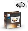 Philips Hue White Ambiance Milliskin BT Decken Einbauspot eckig weiss Bild 4