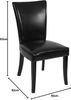 2er-Set Esszimmerstuhl Chesterfield, Stuhl Küchenstuhl, Nieten ~ Kunstleder, schwarz, dunkle Beine Bild 3