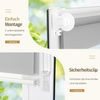 Grandekor Doppelrollo Klemmfix ohne Bohren Hellgrau 60x120 cm(Stoffbreite 56cm) Fenster Rollos für innen Klemmrollos Duo Rollos für Fenster ohne Bohren mit Bohren Privatschutz UV-Schutz Zebrarollo Bild 3