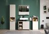 Badezimmer Hochschrank Sao Paulo in Sand und Eiche 40 x 186 cm Bild 4