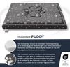 FDM FIFI wasserdichtes Hundebett 70x60x5 cm Polyurethanschaum mit waschbarem Bezug Grau/Silber Bild 4