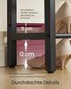 VASAGLE Schuhbank mit 3 Ebenen, Schuhregal, Schuhablage, einteiliges Design, mit erhöhten Kanten, Industrie-Stil, einfache Montage, 28 x 75 x 50 cm, vintagebraun-tintenschwarz LSB070KD02 Bild 5