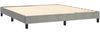 vidaXL Boxspringbett mit Matratze Hellgrau 180x200 cm Samt 3141437 Bild 4