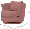 Sessel drehbar Comfy terracotta Webvelours 95 cm Bild 3