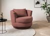 Sessel drehbar Comfy terracotta Webvelours 95 cm Bild 2