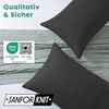 Livessa 2er Set Kissenbezug 40x80 cm -Verdeckter Reißverschluss an der Langen Seite, Kopfkissenbezug aus%100 Baumwolle Jersey Stoff, Ultra weich und atmungsaktiv, Oeko-Tex Zertifiziert Bild 3