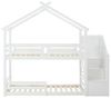 Vente-unique - TALETY Bett Holz, Platte Weiß - B 96 cm x H 226,2 cm x L 250 cm Bild 3