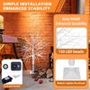 CCLIFE LED Baum Led Lichterbaum Innen Weihnachten Baum Innen, Birkenbaum Lichterdeko Bild 4