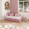 Kinderbett Jessica Rosa 70x140 cm mit Schublade und Matratze Vitalispa Bild 4