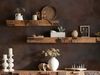 Wandboard massivum Greenland 100cm Wandregal Mango Massivholz braun rustikal Boho-Style Dekoregal Wanddeko Holzbalken Unikat Bild 2