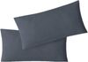 Jersey Kissenbezug 2er Set 40 x 80 cm anthrazit Bild 3